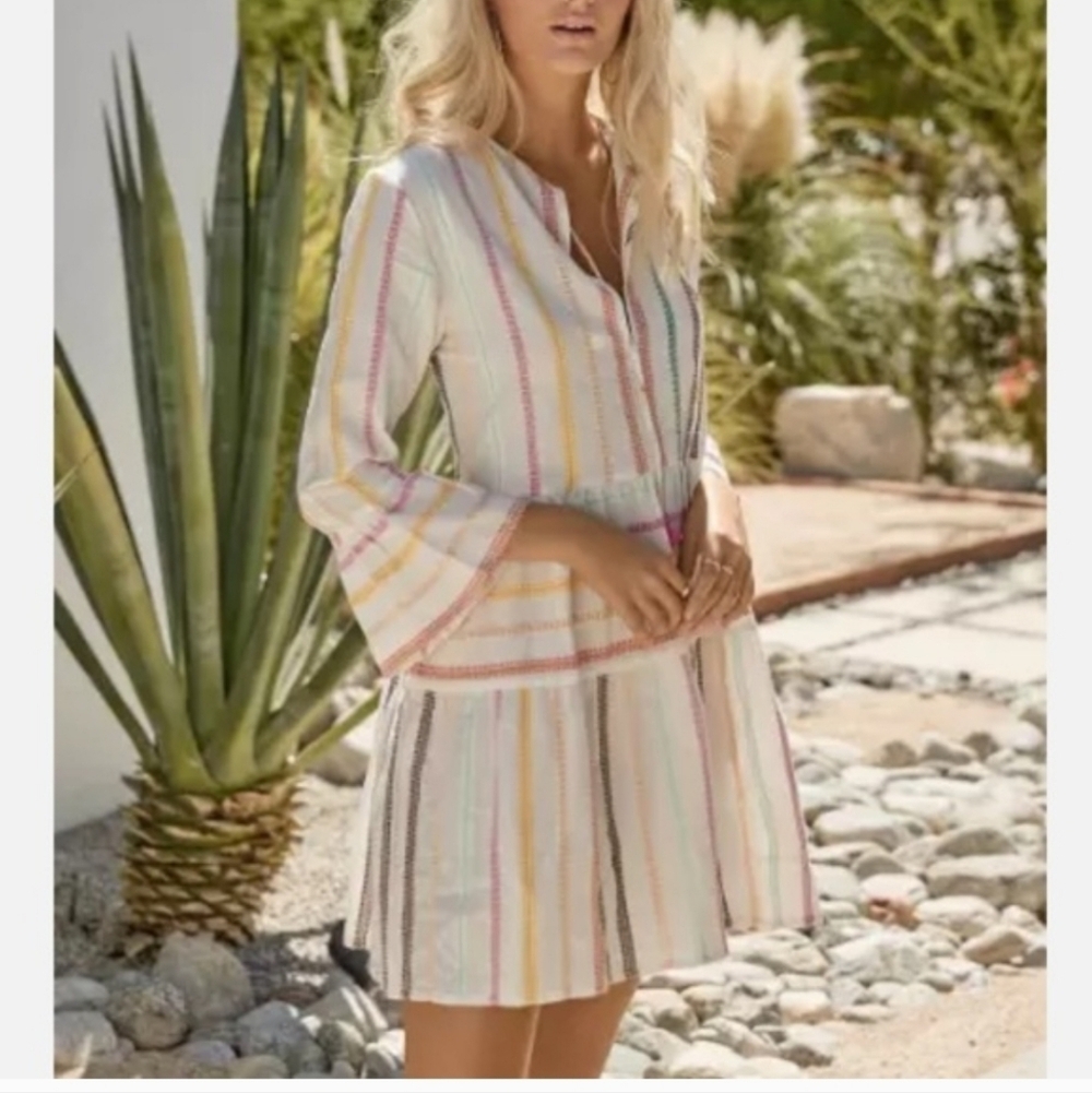 Pilyq Morgan Dress Cover Up Cotton PQ Swim Small